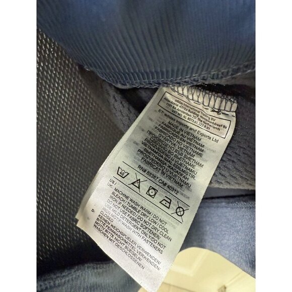 Adidas Men’s Tl Full Zip Blue Gray Hoodie Climawarm Size Small EUC - Picture 8 of 12